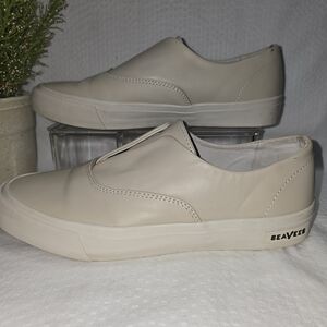 SEAVEES WOMENS SANDSHELL NAPPA LEATHER SUNSET STRIP SLIP ON SNEAKER SIZE 9.5